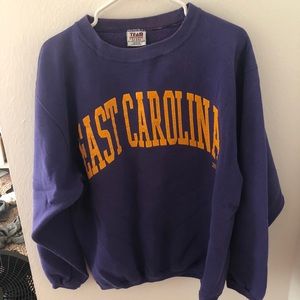 East Carolina University Purple &Yellow Sweatshirt